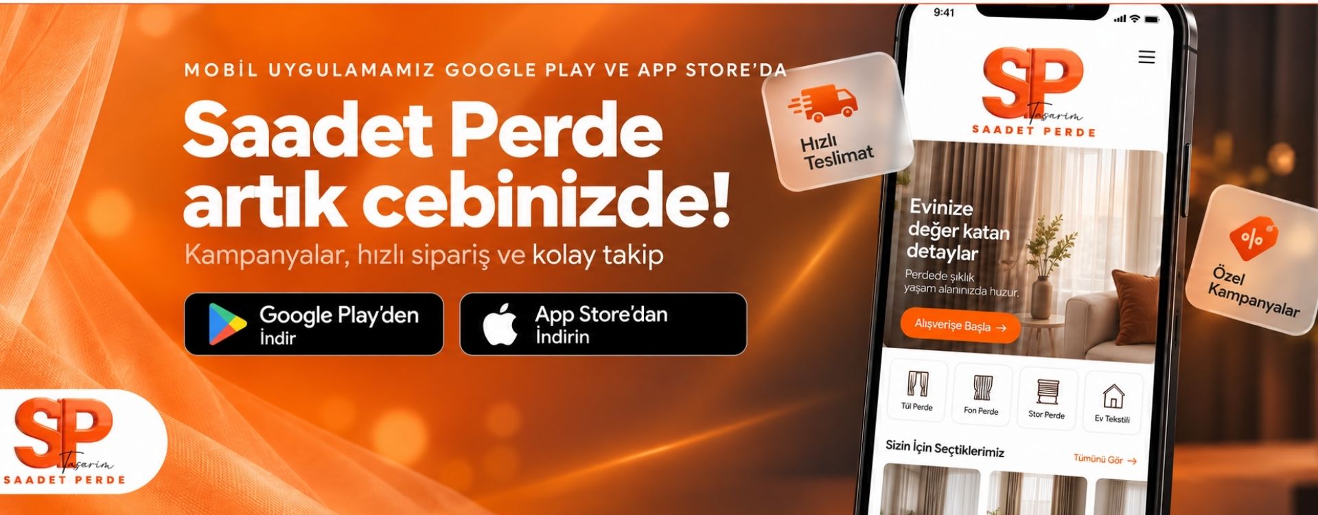 mobil uygulama slider