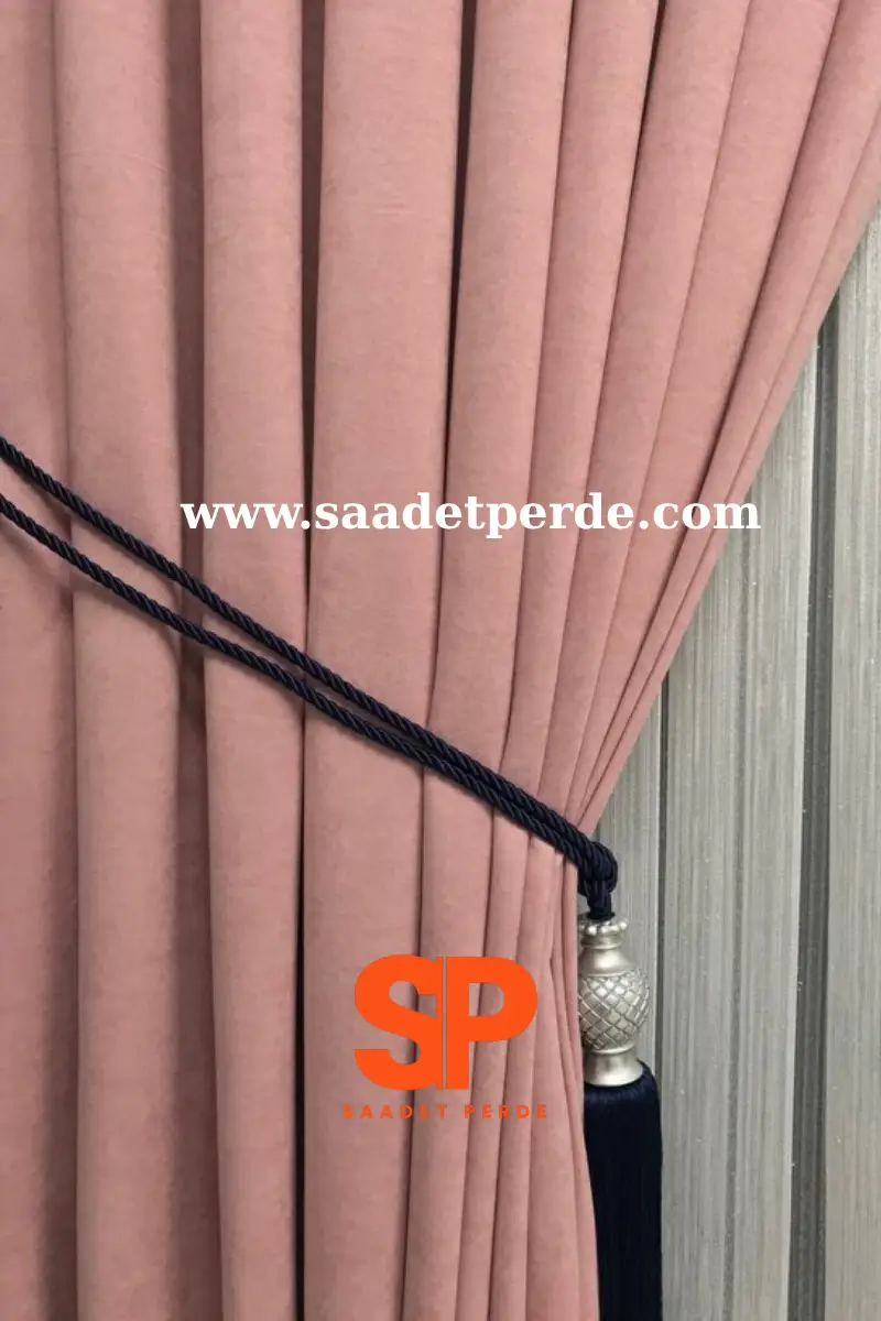 Ada Fon Perde Tek Kanat - Gül Kurusu